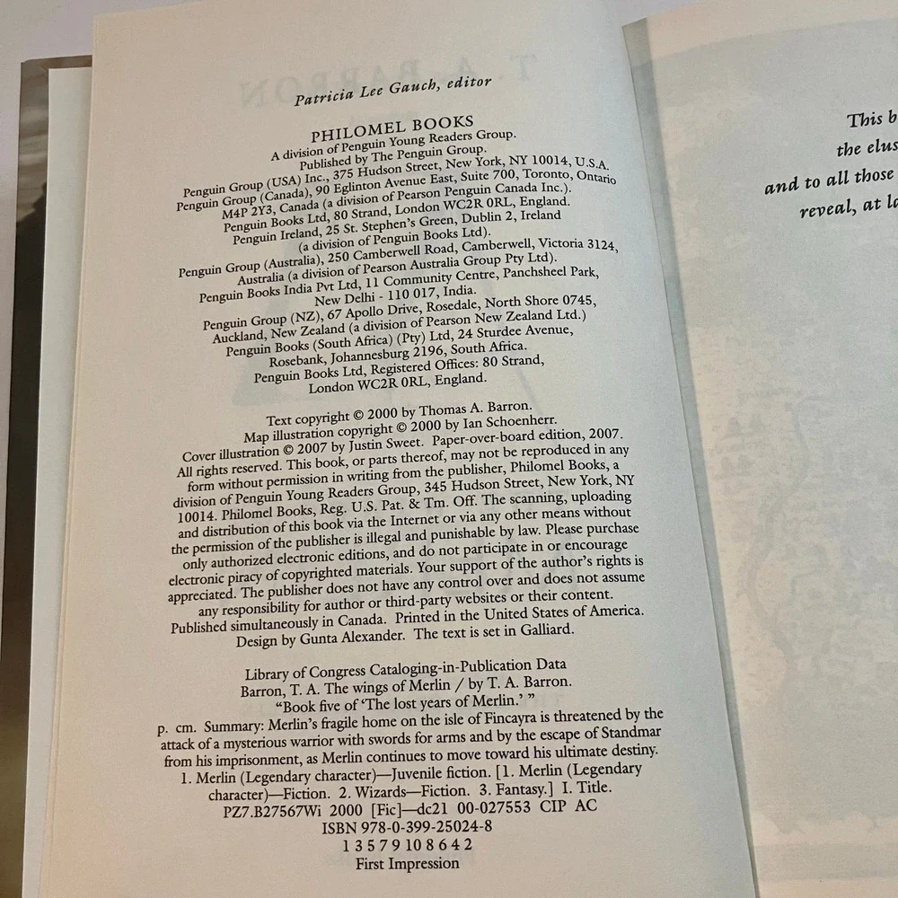 The Wings of Merlin Hardcover T.‎ A. Barron